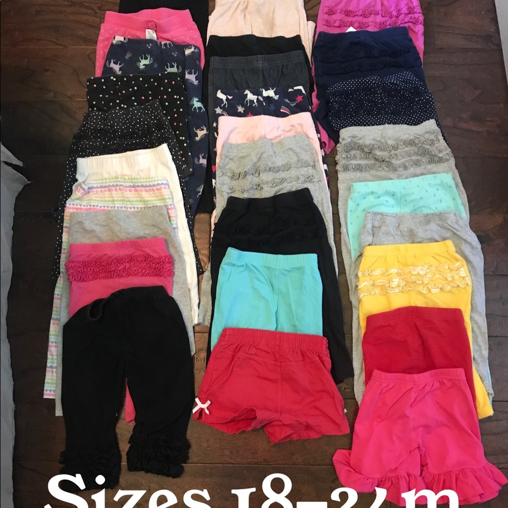 Baby pants and shorts lot 18-24m. 30 items